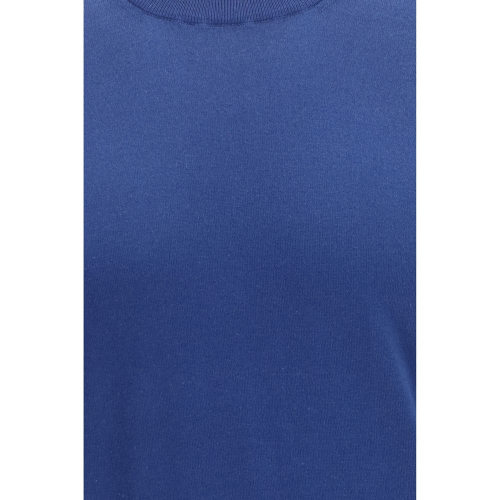 Brunello Cucinelli Blue Cotton T-Shirt - Sophisticated Style