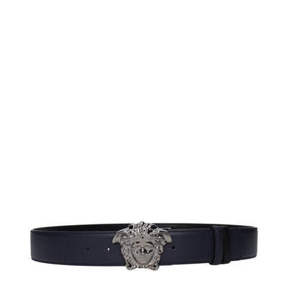 Ceinture Versace en cuir bleu standard