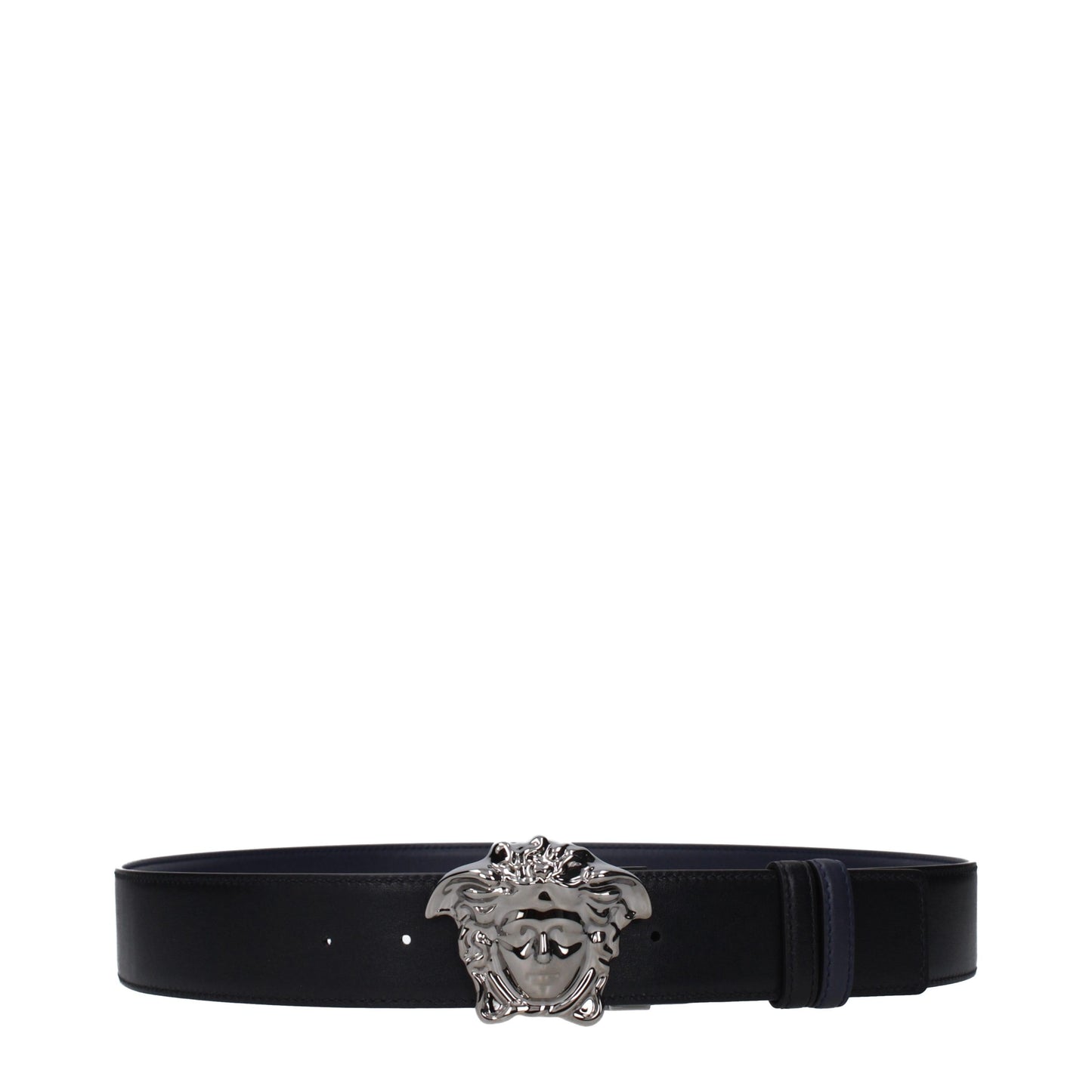 Ceinture Versace en cuir bleu standard