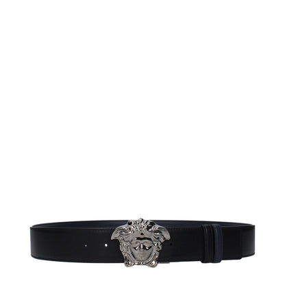 Ceinture Versace en cuir bleu standard