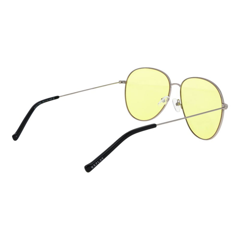 Replay Silver Metal Sunglasses for Women