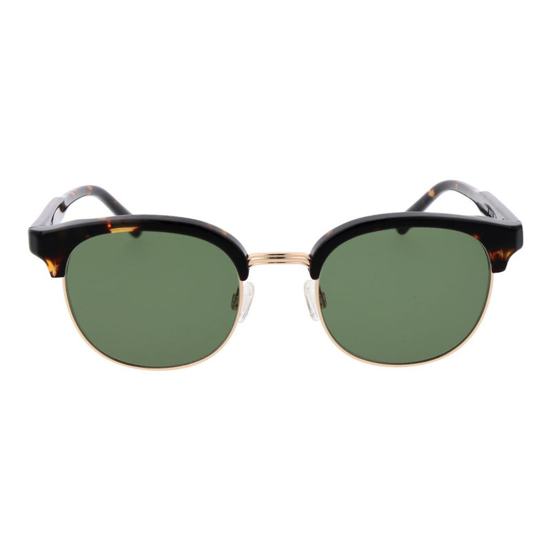 Replay Brown Metal Sunglasses - Unisex Browline Style