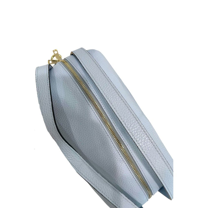 Baldinini Trend Blue Cowhide Clutch Bag
