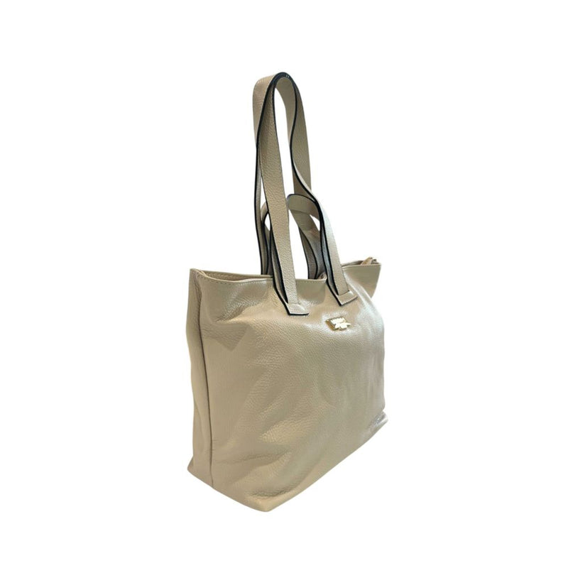 Baldinini Trend Beige Leather Shoulder Bag for Women