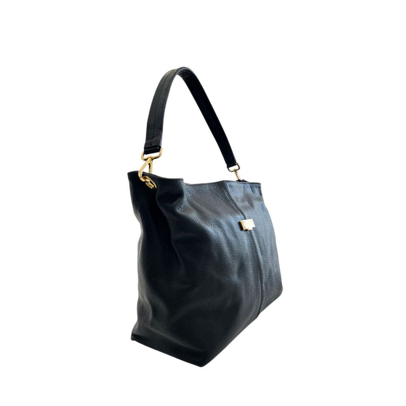 Baldinini Trend Black Leather Women's Shoulder Bag