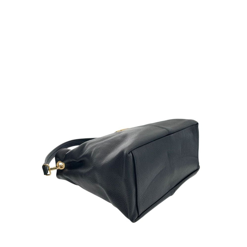 Baldinini Trend Black Leather Women's Shoulder Bag