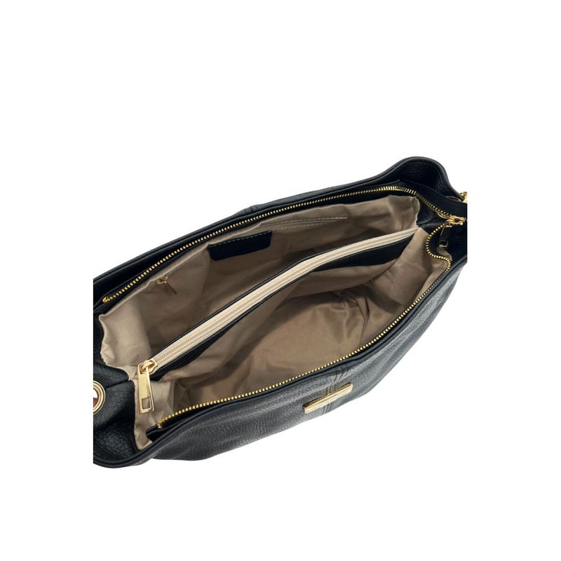 Baldinini Trend Black Leather Women's Shoulder Bag