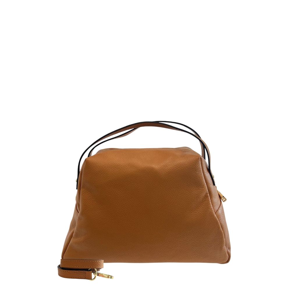 Baldinini Trend Brown Cowhide Clutch Bag