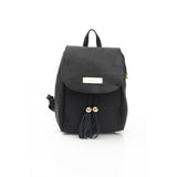 Baldinini Trend Black Leather Mini Chain Shoulder Bag
