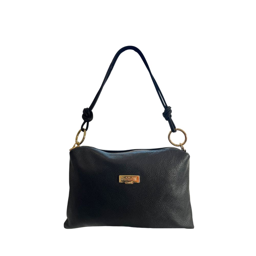 Baldinini Trend Black Leather Clutch Bag for Women