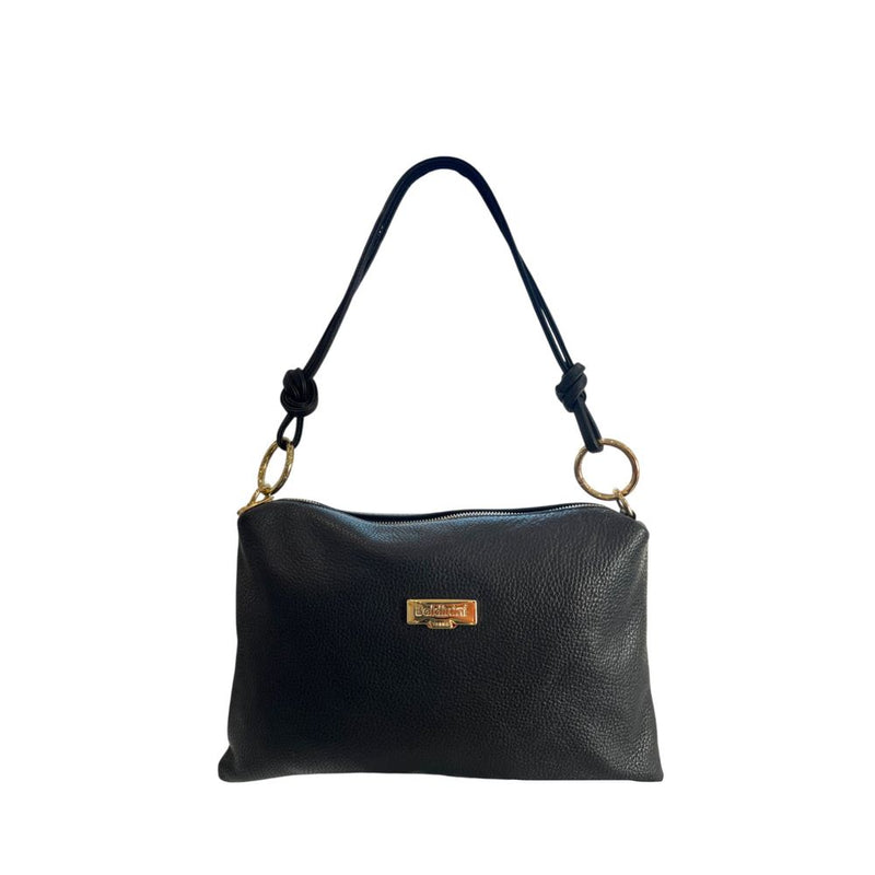 Baldinini Trend Black Leather Clutch Bag for Women