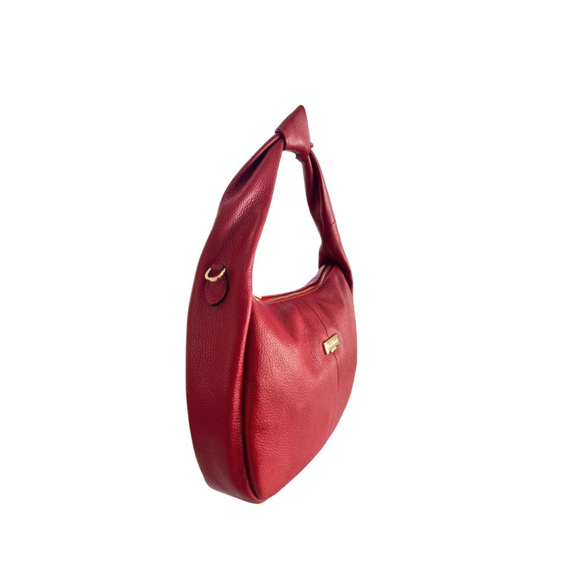 Baldinini Trend Red Leather Shoulder Bag for Women