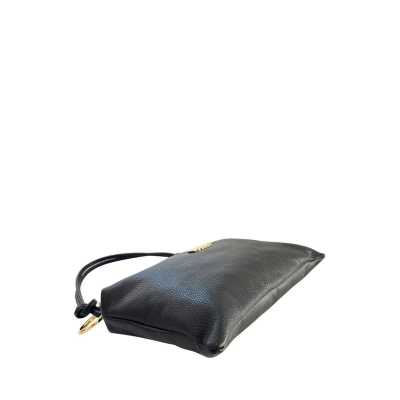 Baldinini Trend Black Leather Clutch Bag for Women