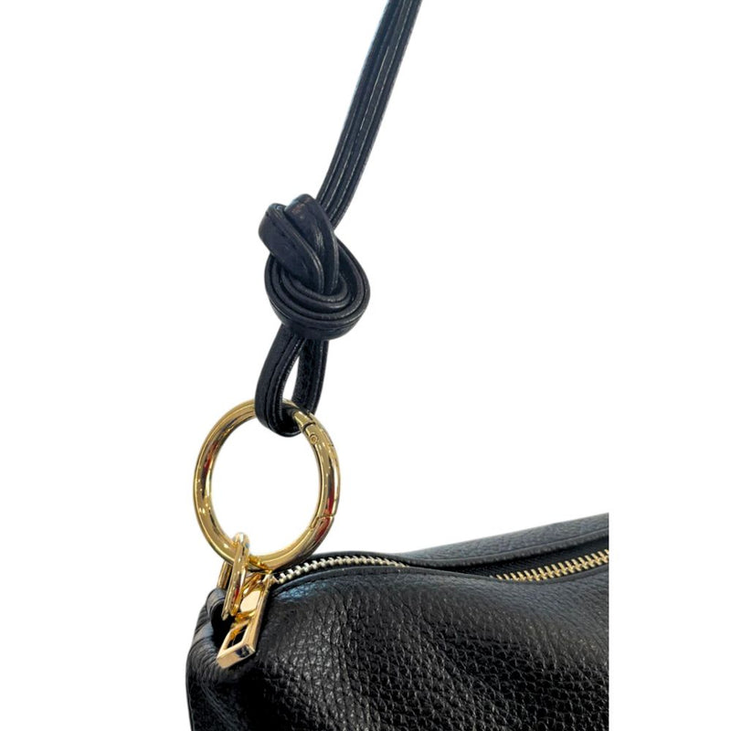 Baldinini Trend Black Leather Clutch Bag for Women