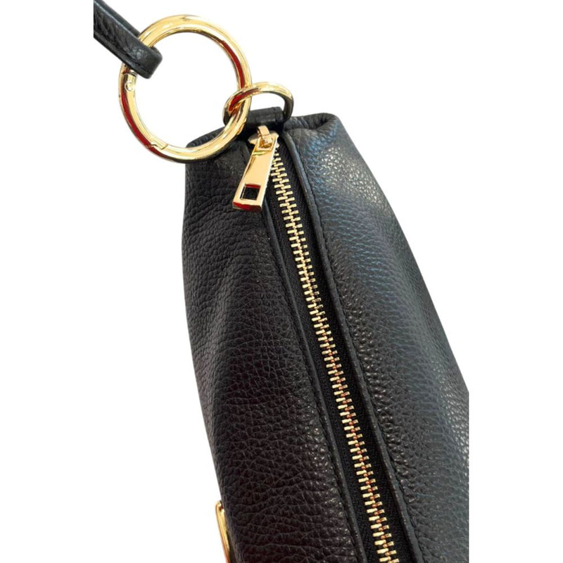 Baldinini Trend Black Leather Clutch Bag for Women