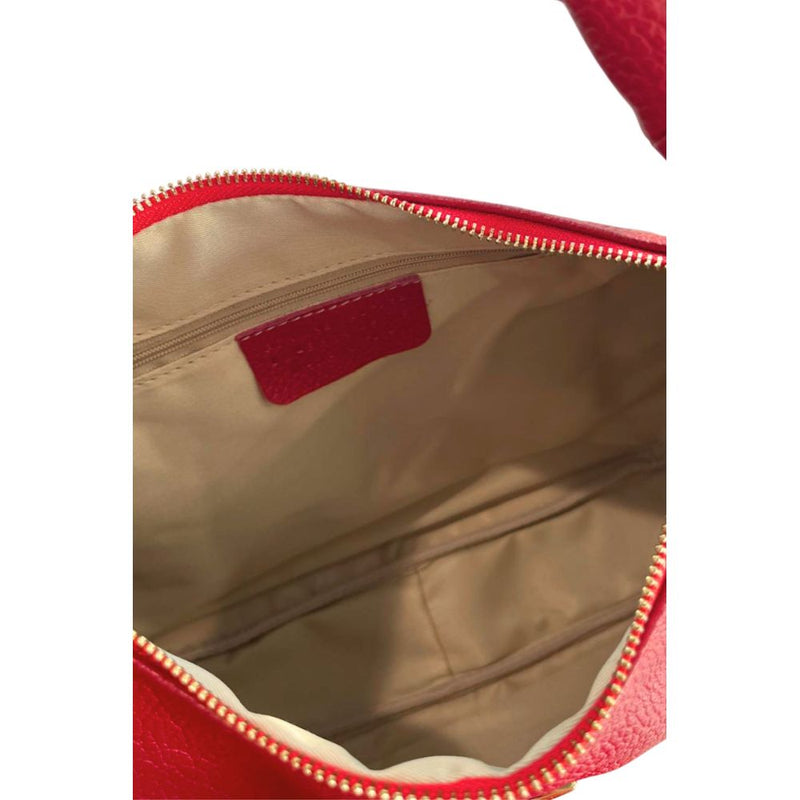 Baldinini Trend Red Leather Shoulder Bag for Women