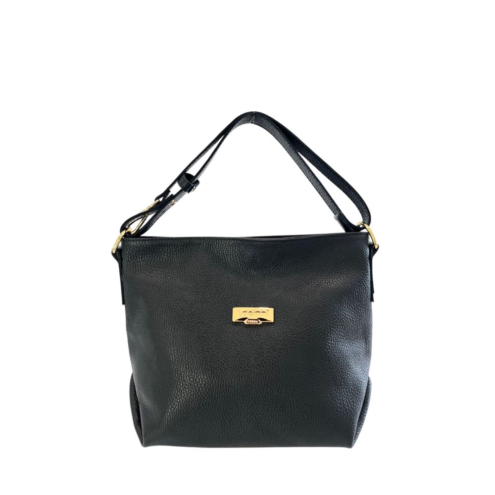 Baldinini Trend Black Leather Shoulder Bag for Women