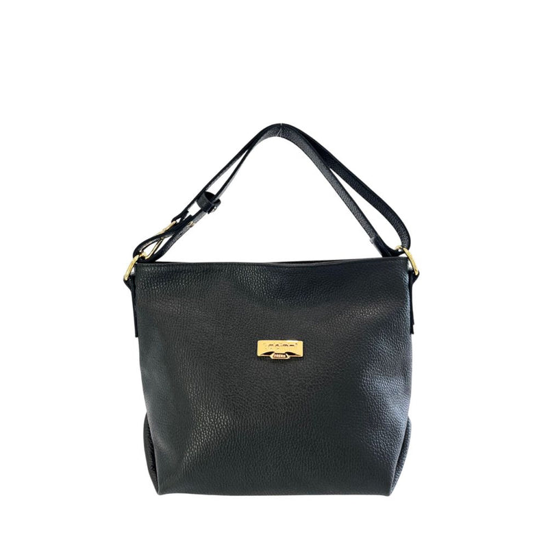 Baldinini Trend Black Leather Shoulder Bag for Women