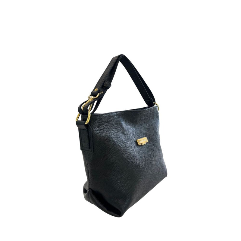 Baldinini Trend Black Leather Shoulder Bag for Women