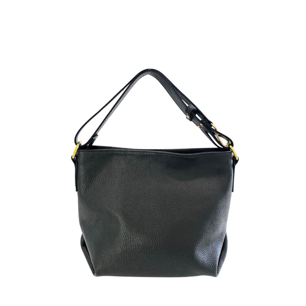 Baldinini Trend Black Leather Shoulder Bag for Women