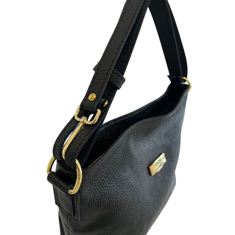 Baldinini Trend Black Leather Shoulder Bag for Women