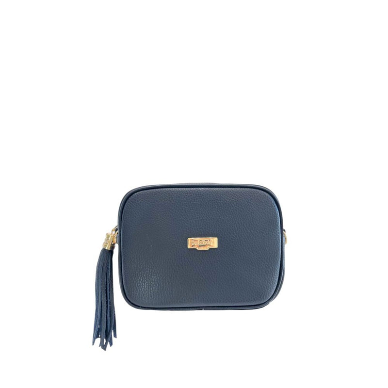 Baldinini Trend Blue Cowhide Crossbody Bag - Stylish & Functional