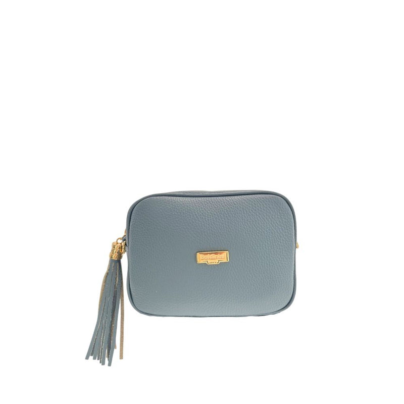 Baldinini Trend Blue Cowhide Crossbody Bag - Stylish & Functional