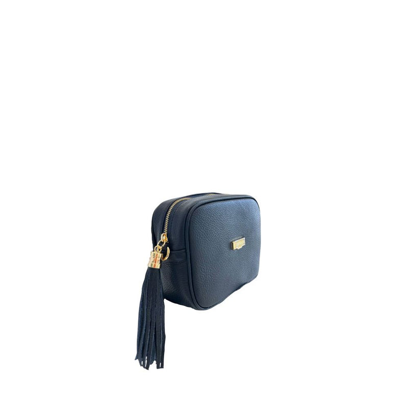 Baldinini Trend Blue Cowhide Crossbody Bag - Stylish & Functional