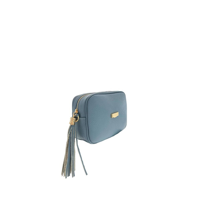 Baldinini Trend Blue Cowhide Crossbody Bag - Stylish & Functional