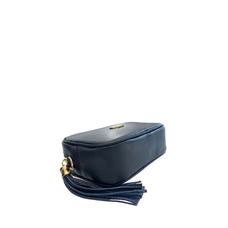 Baldinini Trend Blue Cowhide Crossbody Bag - Stylish & Functional