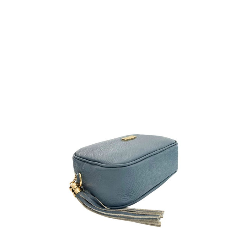 Baldinini Trend Blue Cowhide Crossbody Bag - Stylish & Functional