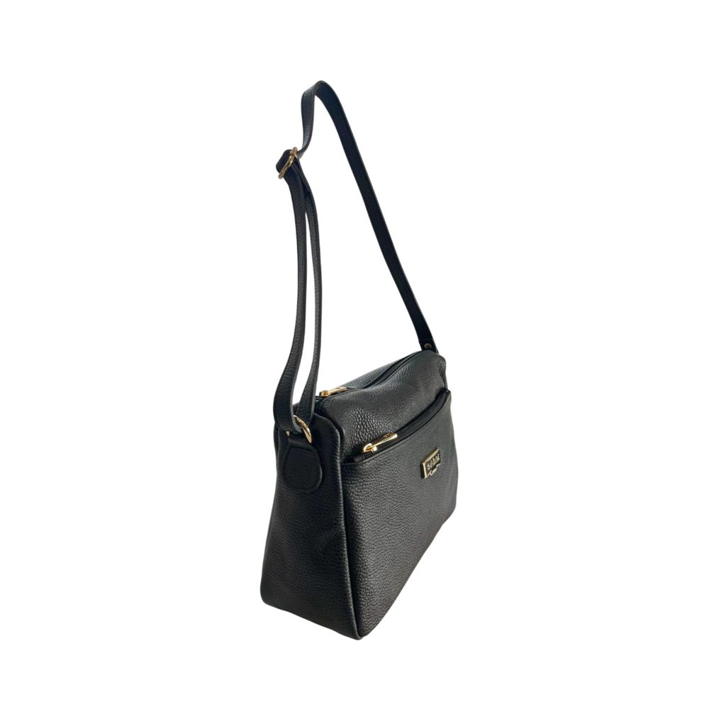 Baldinini Trend Black Leather Women’s Crossbody Bag