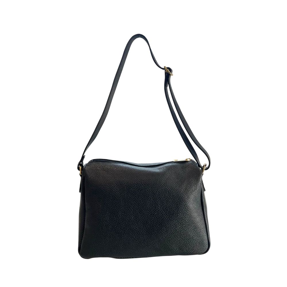 Baldinini Trend Black Leather Women’s Crossbody Bag