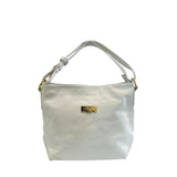 Baldinini Trend White Cowhide Clutch Bag - Elegant and Versatile