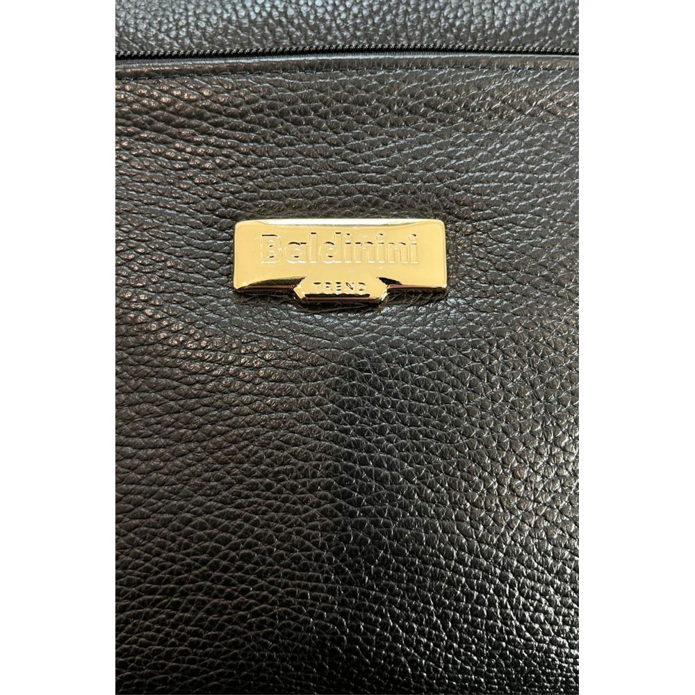 Baldinini Trend Black Leather Women’s Crossbody Bag