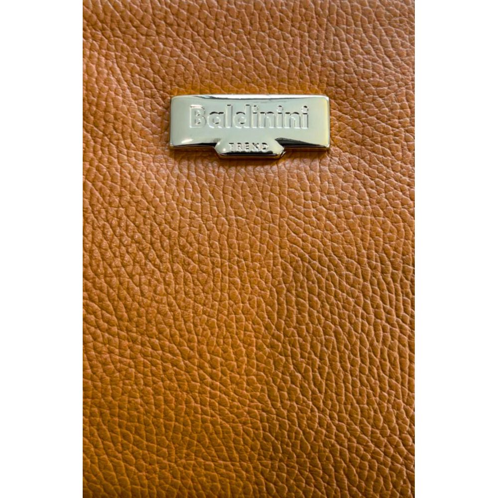 Baldinini Trend Brown Cowhide Crossbody Bag