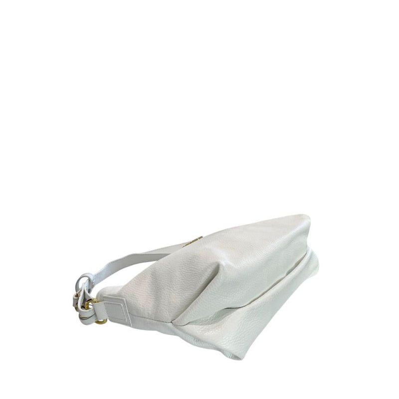 Baldinini Trend White Cowhide Clutch Bag - Elegant and Versatile