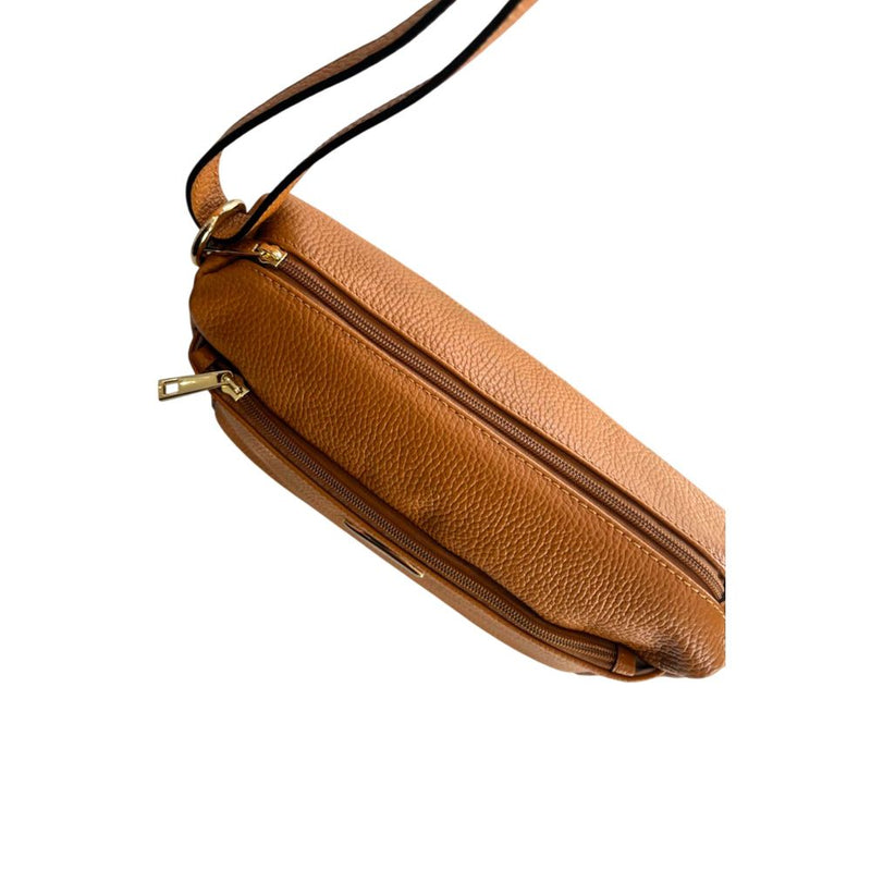 Baldinini Trend Brown Cowhide Crossbody Bag