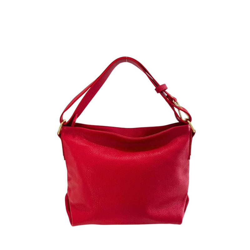 Baldinini Trend Red Leather Shoulder Bag for Women