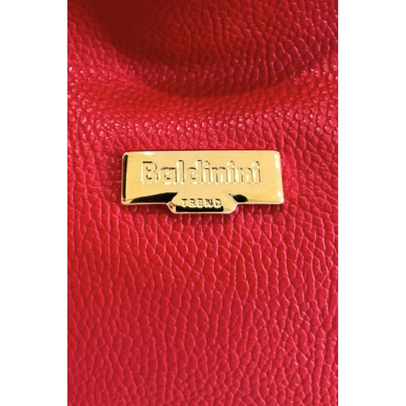 Baldinini Trend Red Leather Shoulder Bag for Women
