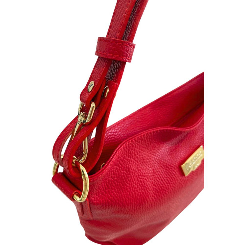 Baldinini Trend Red Leather Shoulder Bag for Women