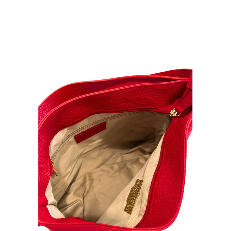 Baldinini Trend Red Leather Shoulder Bag for Women
