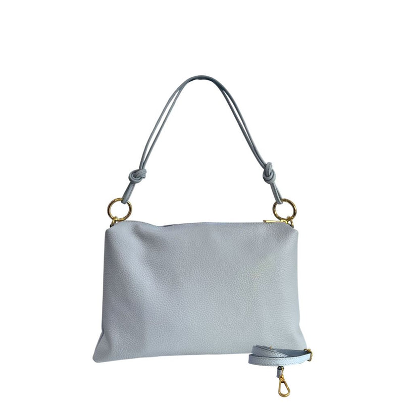 Baldinini Trend Blue Leather Shoulder Bag for Women
