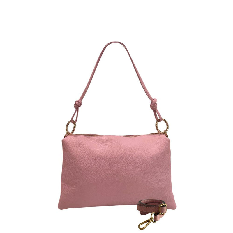 Baldinini Trend Pink Leather Shoulder Bag for Women