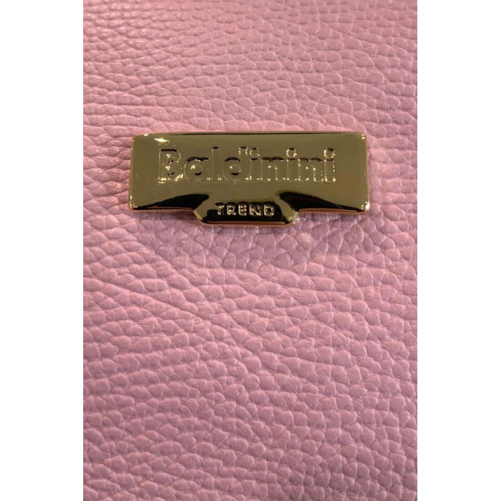 Baldinini Trend Pink Leather Shoulder Bag for Women