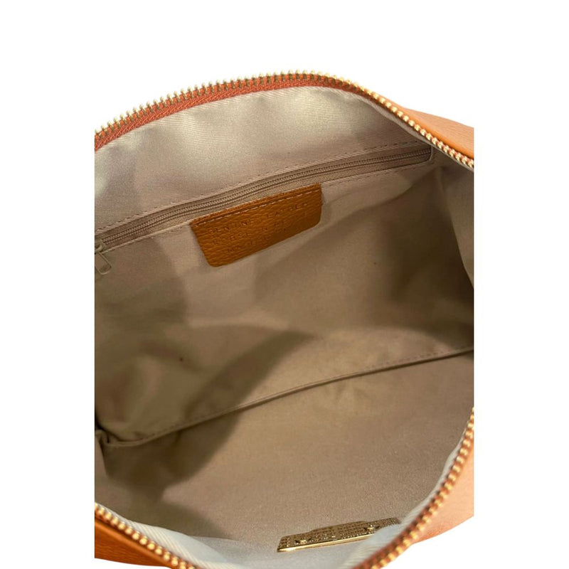 Baldinini Trend Brown Cowhide Clutch Bag