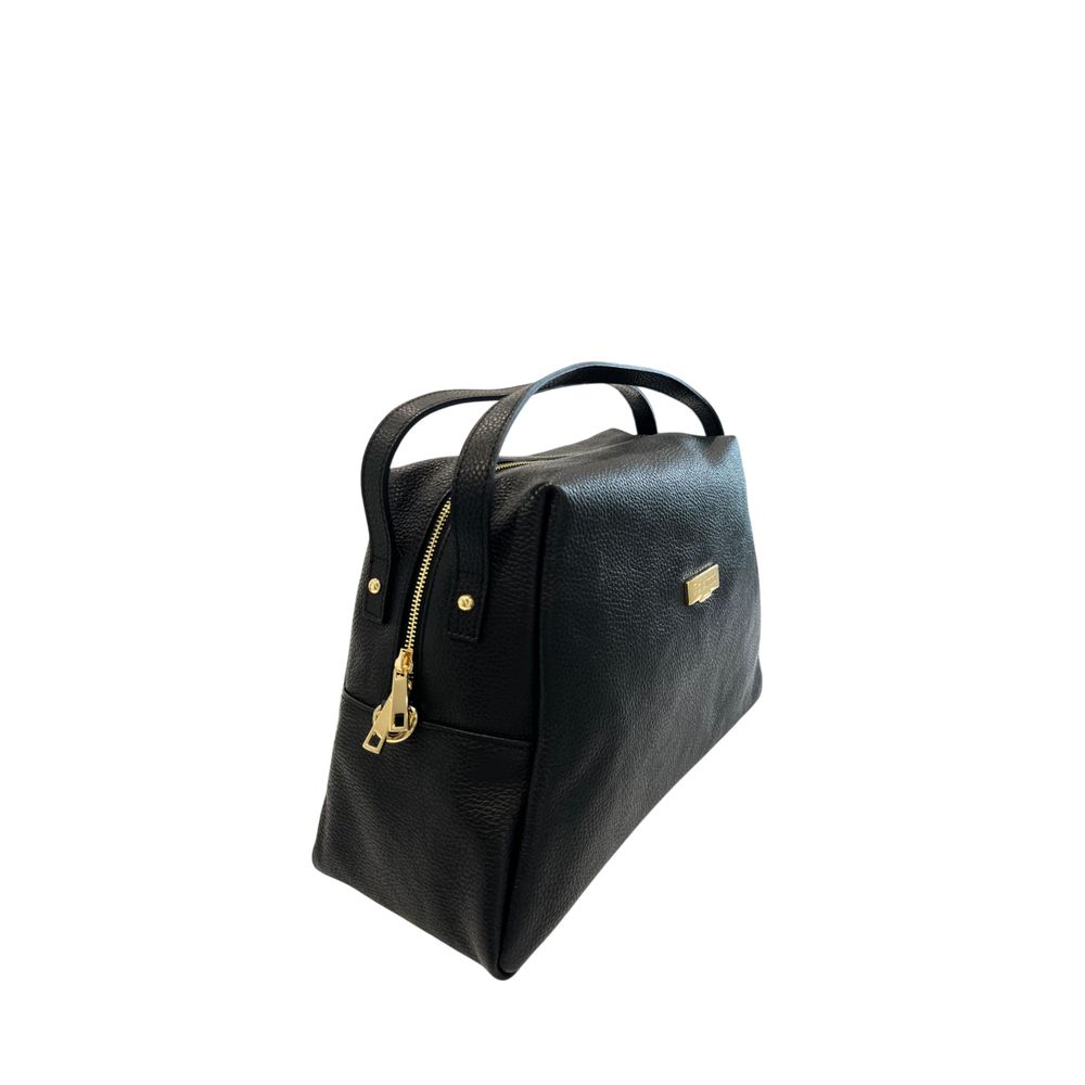 Baldinini Trend Black Cowhide Clutch Bag