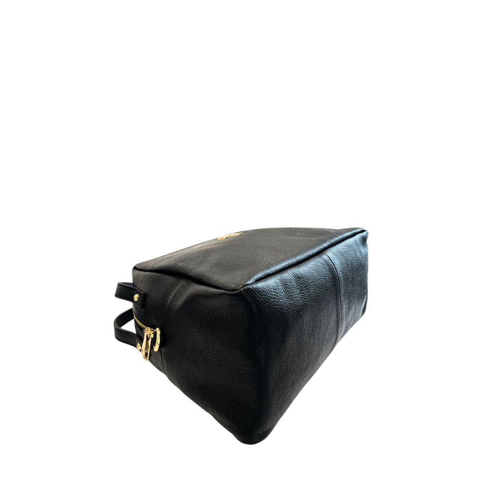 Baldinini Trend Black Cowhide Clutch Bag