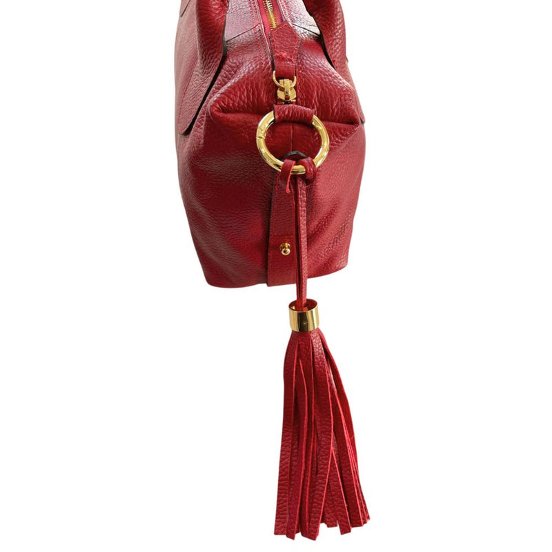 Baldinini Trend Red Leather Handbag for Women