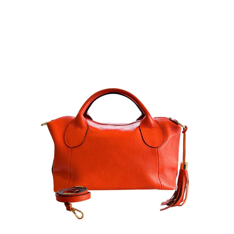 Baldinini Trend Orange Leather Handbag for Women